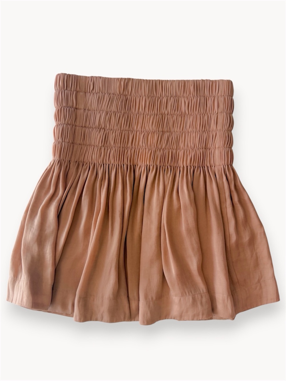 Wilfred Smocked Mini Skirt